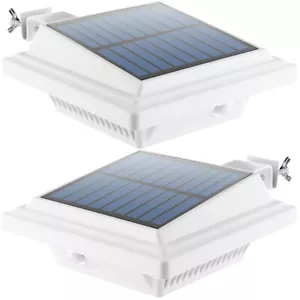 2-8Pcs Solar Powered Light 40LED Outdoor Garden Security Wall Fence Gutter Light - Picture 1 of 14