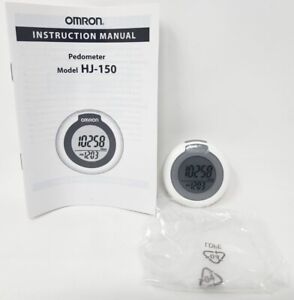 OMRON HIP PEDOMETER Model HJ-150 7 Days of Information With Clock NEW