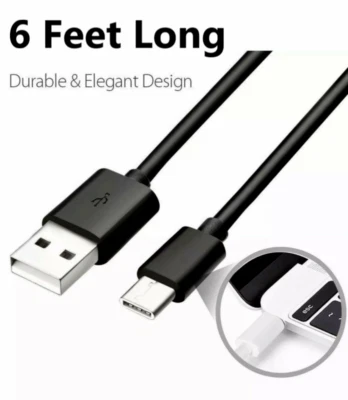 1-5 Of 6FT Type-C 3.1 Cable Data Sync Charger Cord for Samsung Galaxy LG ZTE - Image 1 of 4