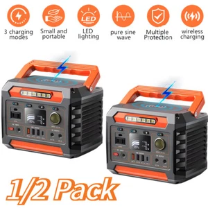 600W 300W Portable Power Station Battery Powered  AC USB GeneratorCamping Travel - Picture 1 of 22