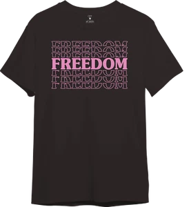 Freedom Graphic Unisex  T Shirt Short Sleeve 100% Cotton - Picture 1 of 9