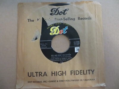Louis Prima & Keely Smith – Bei Mir Bist Du Schon - 1959 Dot 45-15956 7" Single - Image 1 of 4