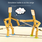 Desktop Bambus Mann Schlacht 2 Spieler Bots aus Holz  Kindertag