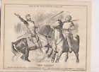 1888 Punch Cartoon Boulanger And Grandolph French Free Lances