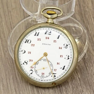 1900's antique ZENITH Swiss made pocket watch Enamel dial. Grand Prix Paris 1900 - Picture 1 of 11