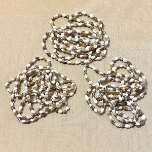 Genuine Shell Lei Necklace or Beads for Jewelry Making, Set of 3 Strands - Picture 1 of 6