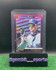 Whit Merrifield 2021 Panini Donruss #9 Diamond Kings Red White Stripes /2021