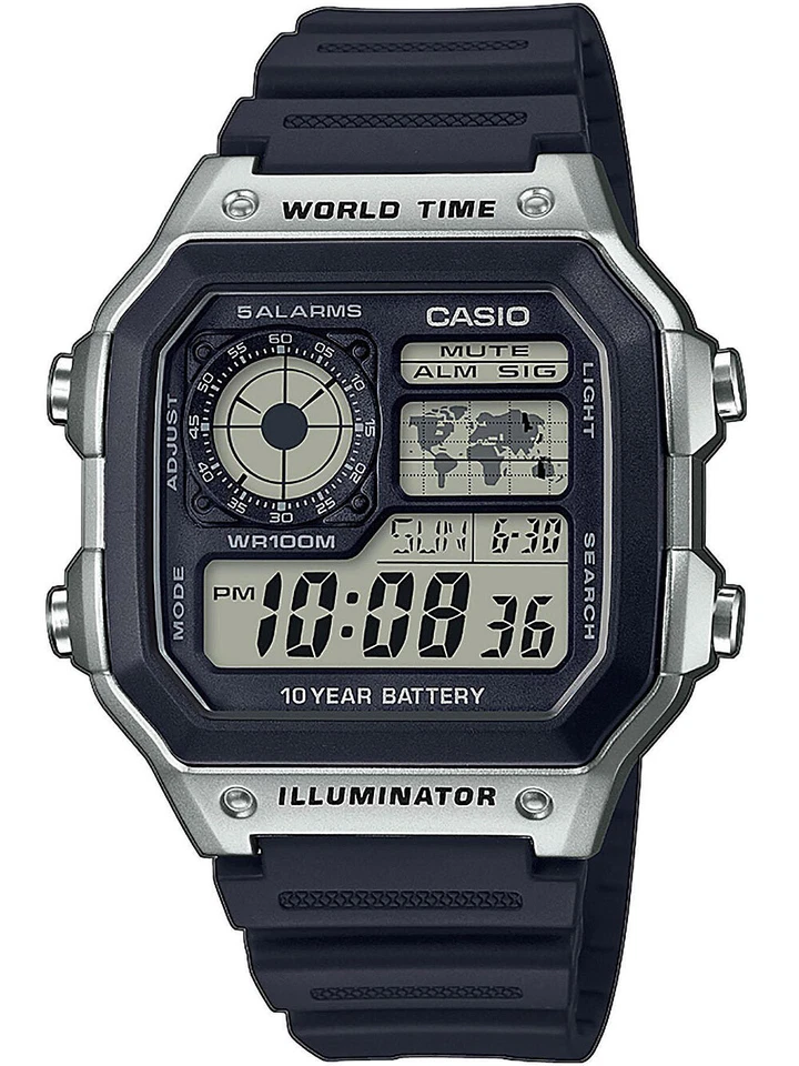 Casio AE-1200WH-1CVEF Collection Herrenuhr 42mm 10ATM - Bild 1 von 1