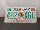 Vintage 2004 Oklahoma License Plate Native America 482-xgc Emblem Collect 