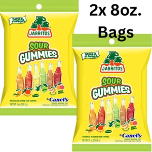 Sour Jarritos Gummies 2 Bags 8oz Each Mexican Soda Candy 6 Flavors Sour Fruit - Picture 1 of 2
