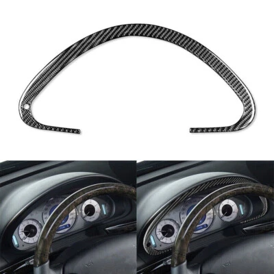 Cuadro envolvente velocímetro de fibra de carbono real para Benz clase E W211 2003-09 Foto 1 de 4