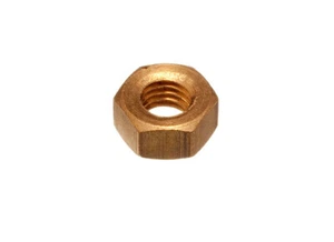 New 1,000 X Solid Brass Hex Hexagon Head Full Nuts For Engineering Screws M5 - O - Picture 1 of 1