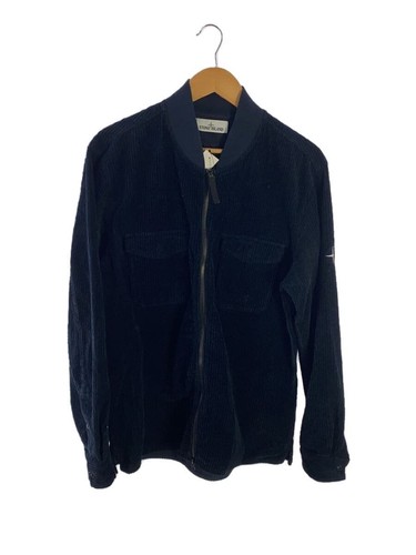Giacca blouson STONE ISLAND con zip blu navy L usata