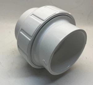 SPEARS 2" PVC SCH 40 Socket Union (Buna) 457-020 - White - Prepaid Shipping - Picture 1 of 5