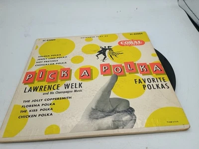 Lawrence Welk - Pick A Polka - Coral - CRL 56100 VG+ Extended Play 45 2 45's - Image 1 of 4