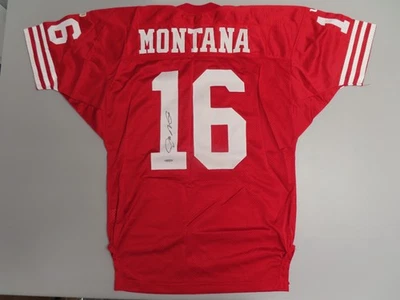 Camiseta deportiva auténtica autografiada por Joe Montana de los 49ers certificado de autenticidad de la UDA Foto 1 de 4
