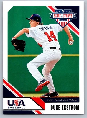 2020 Panini USA Stars & Stripes 61 Duke Ekstrom    USA Baseball Card - Image 1 of 2