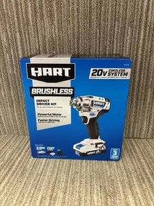 NEW HART 20 VOLT 1/4" CORDLESS IMPACT DRIVER KIT HPID26B BRUSHLESS ! - Picture 1 of 5