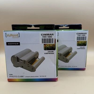 2 Replacement Ink VuPoint ACS-IP-P10-VP Color Cartridge / For Photo Cube Printer - Image 1 of 4