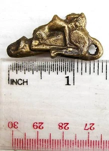 Old Hill Tribe Brass Shaman Fertility Amulet Phallus - Picture 1 of 4