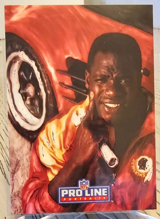 1993 Pro Line Portraits Wilber Marshall #495 Redskins - Image 1 of 2