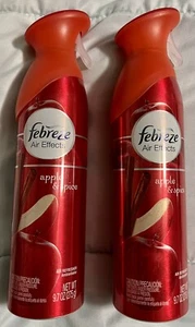 RARE HTF LOT OF 2 Cans Febreze Air Effects Apple & Spice Air Room Spray 9.7 oz. - Picture 1 of 2