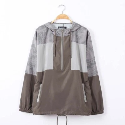 Jaqueta corta-vento masculina resistente à água - Leve embalável com capuz para viagem - Imagem 1 de 4