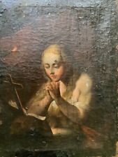 Rare 17thC TO RESTORE Mary Magdalene Circle Georges De La Tour French Old Master