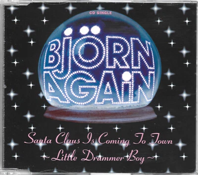 Bjorn Again – Santa Claus Is Coming To Town / Little Drummer Boy - UK 4 Track CD Foto 1 de 4
