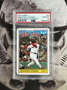 2023 Topps Throwback Thursday #68 Masataka Yoshida RC PSA 10 - Picture 1 of 1