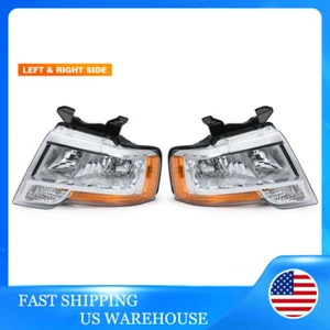 Faros 2 piezas con bombilla para Ford Expedition 2015 2016 2017 tipo reflector diestro y derecho - Imagen 1 de 19