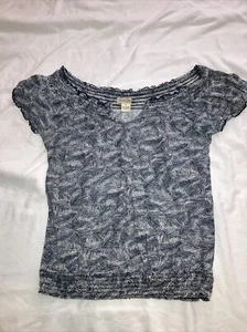Lucky Brand Medium Off Shoulder Gray Crop Top - Bild 1 von 9