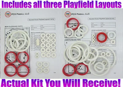 1982 Gottlieb Haunted House Pinball Machine Rubber Ring Kit - Image 1 of 2