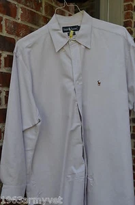Men's Ralph Lauren Polo Yarmouth 100% Cotton 161/2-33 Long Sleeve - Picture 1 of 3