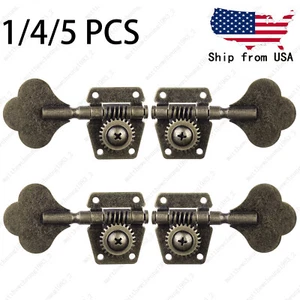 Relice Vintage Open Machine Heads 1:25 Ratio Gear Bass Tuning Key Pegs-Bronze - Picture 1 of 12
