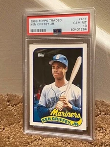 1989 Topps Traded Ken Griffey Jr. PSA 10 #41T Rookie RC Card NEW CLEAN CASE - Picture 1 of 1