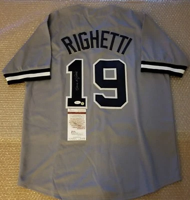 Dave Righetti New York Yankees Signed Custom Jersey-JSA Witnessed COA  - Image 1 of 4