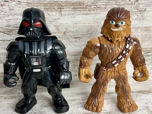 Star Wars Galactic Heroes Mega Mighties 2 pack Chewbacca Vader - Picture 1 of 5