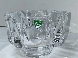 Vintage Orrefors Crystal Corona Bowl, designed by Lars Hellsten - Picture 1 of 4