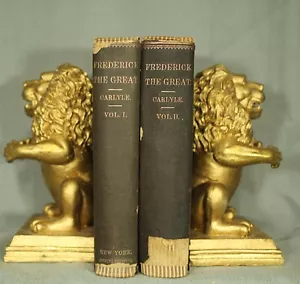 lot 2 antique old books History of Friedrich the Second 1858 volume I II - Imagen 1 de 10