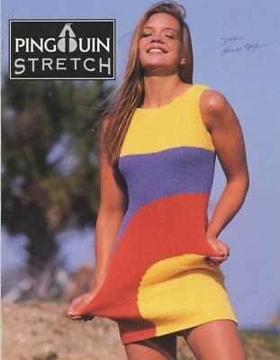 Pingouin Knitting Pattern LY100 Stretch "House Copy" Dress, Tank, Shorts, Tights - Image 1 of 2