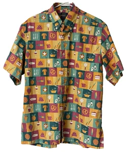 2022 Epcot Food & Wine Festival Reyn Spooner Disney Shirt Short Sleeve - Medium - Picture 1 of 11