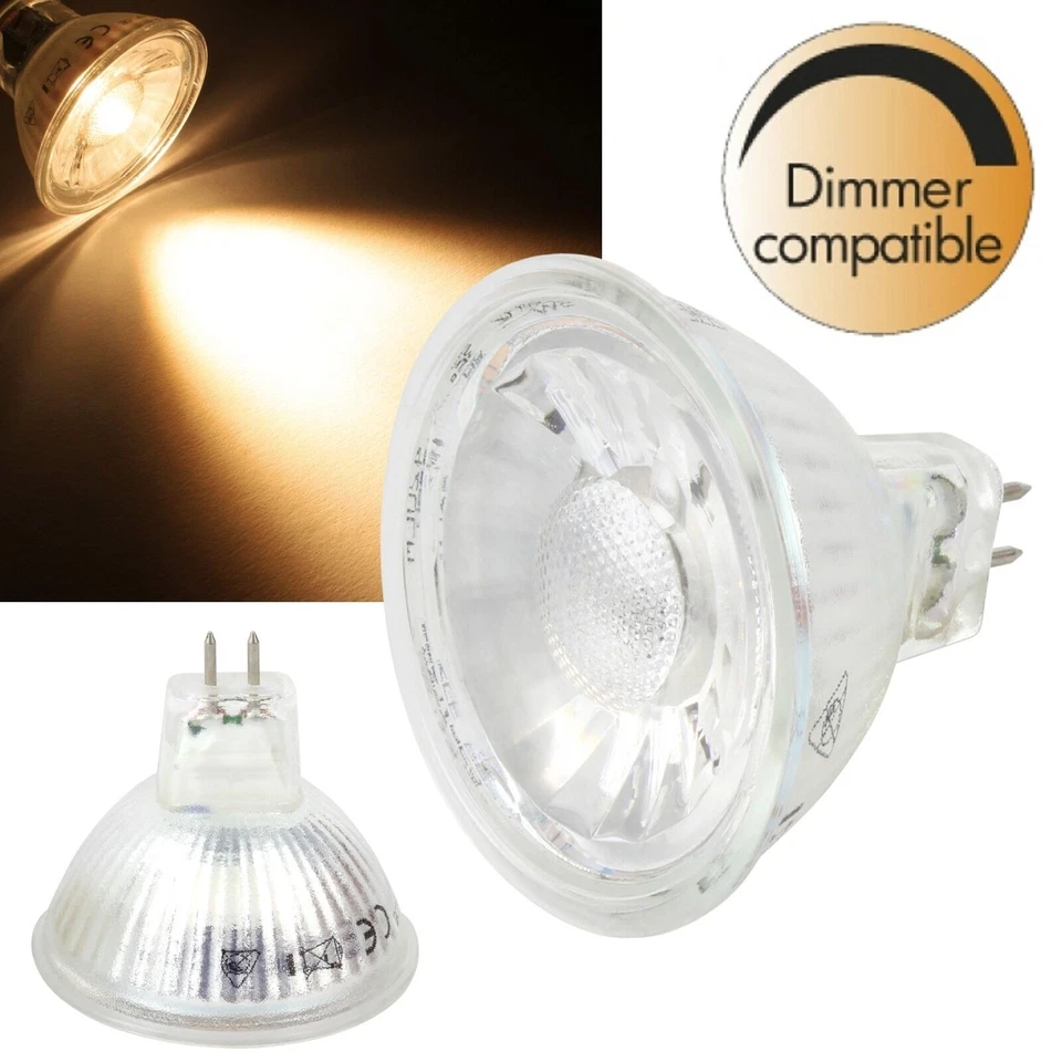 LED Strahler MR16 dimmbar 12V 6/7/8W 36° Leuchtmittel Spot GU5,3 G5,3 Lampe - Bild 1 von 1