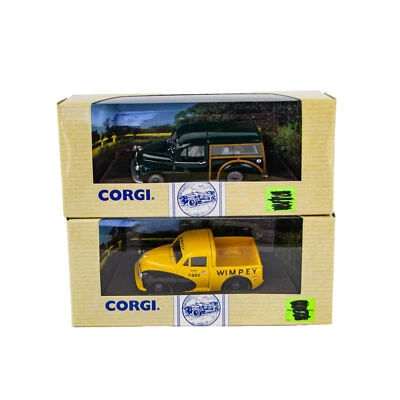 Corgi Morris 1000 Pick Up Truck & Minor Traveller 1:50 Scale Diecast Car 2P Lot - Image 1 of 4
