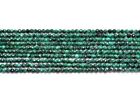 Natürlicher grüner Malachit Edelstein Rondelle facettiert 2 mm-2,5 mm Perlen 13 Zoll | 5 Stränge