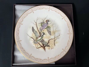 Edward Marshall Boehm Bone China Game Bird Plate Hooded Mergansers NIB - Picture 1 of 4