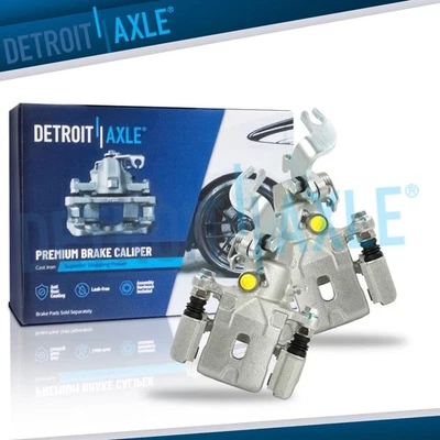 Par de pinzas de freno traseras con juego de soportes para Hyundai Elantra Tiburon Kia Spectra5 Foto 1 de 4