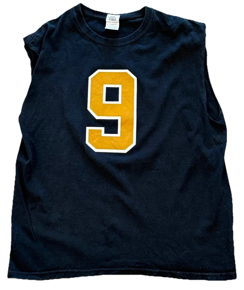 NFL Fútbol New Orleans Saints Drew Brees #9 Para hombres Camiseta Grande Sin Mangas Gildan Foto 1 de 4