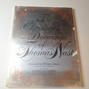 The Christmas Drawings Of Thomas Nast 30 Prints Of Santa In Box 1970 First... - Picture 1 of 24