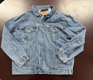 Giacca Vintage Levis Denim Uomo XXL Blu Standard Trucker Jean 70507 0389 2004 - Foto 1 di 6